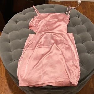 Satin PLT Pink Dress size M